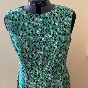 Green Print Dress